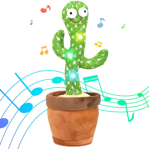 CACTUS BAILARÍN RECARGABLE ¡DIVERSIÓN SIN LÍMITES!