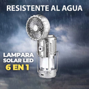 LINTERNA LED SOLAR PORTÁTIL 6 EN 1