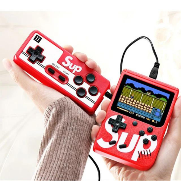 SUP PRO® MINI CONSOLA CON 400 JUEGOS CLÁSICOS RETRO CON CONTROL