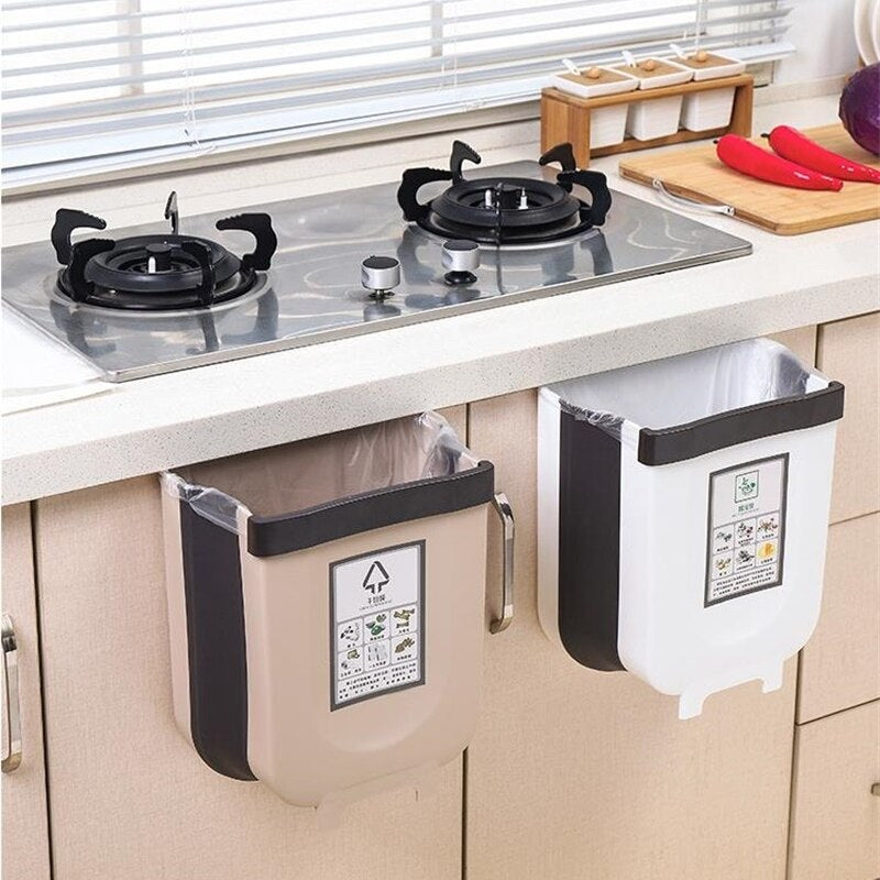 PAPELERA PLEGABLE 🤩  MULTIFUNCIONAL PARA COCINA 👌