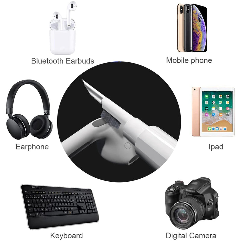 KIT LIMPIADOR MULTIFUNCIONAL PARA AUDÍFONOS Y CELULAR