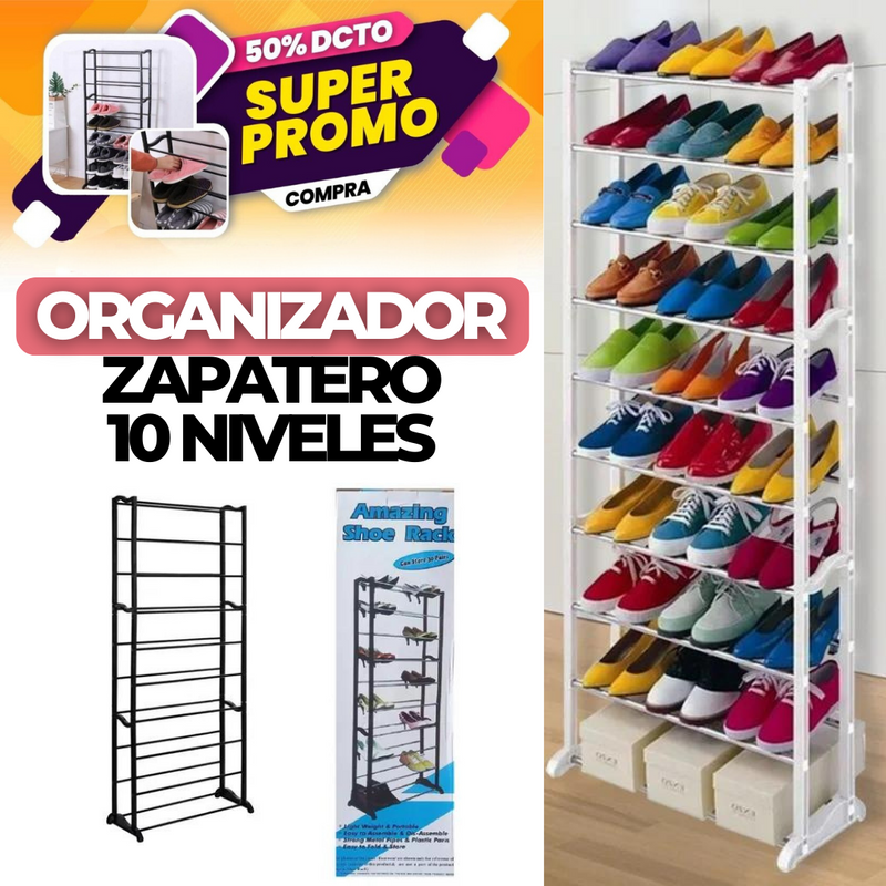 ORGANIZADOR DE ZAPATOS 10 NIVELES