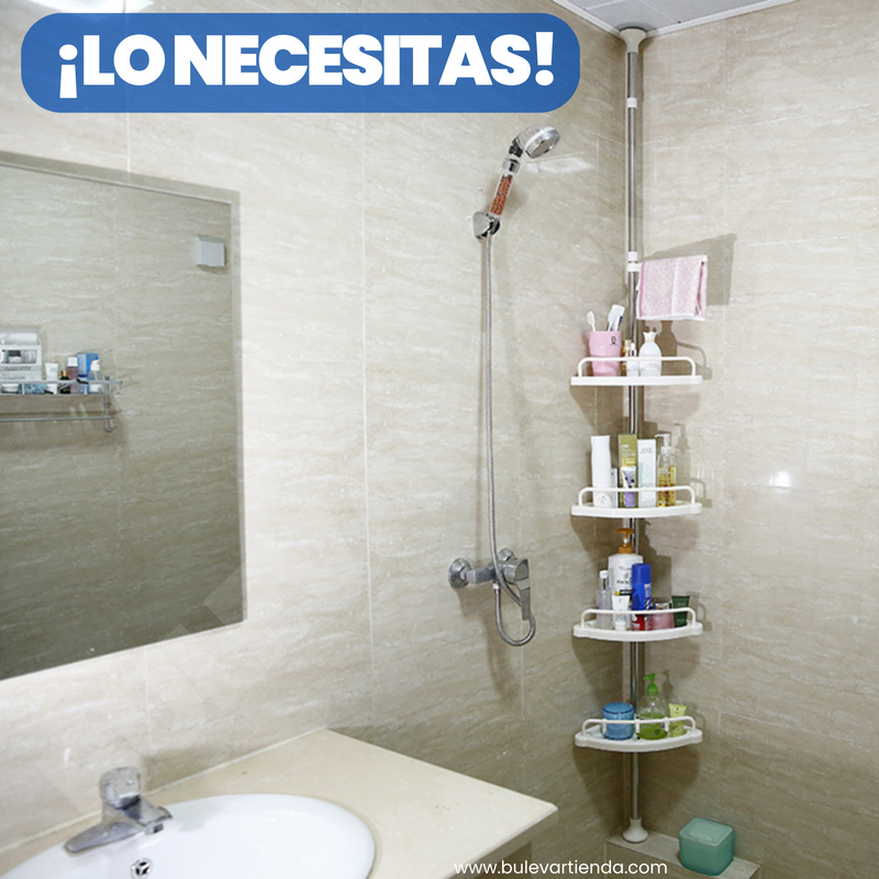ORGANIZADOR DE 4 NIVELES PARA LA DUCHA
