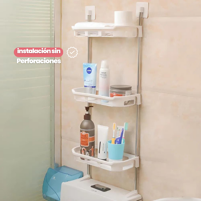 ESTANTE ORGANIZADOR DE 3 NIVELES PARA BAÑO O COCINA