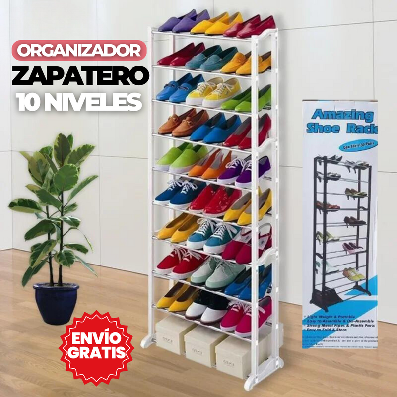 ORGANIZADOR DE ZAPATOS 10 NIVELES