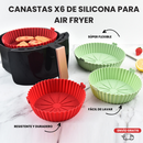PACK DE 6 CANASTAS DE SILICONA PARA AIR FRYER