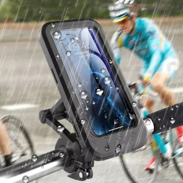 SOPORTE DE TELÉFONO IMPERMEABLE PARA MOTOS Y BICICLETAS