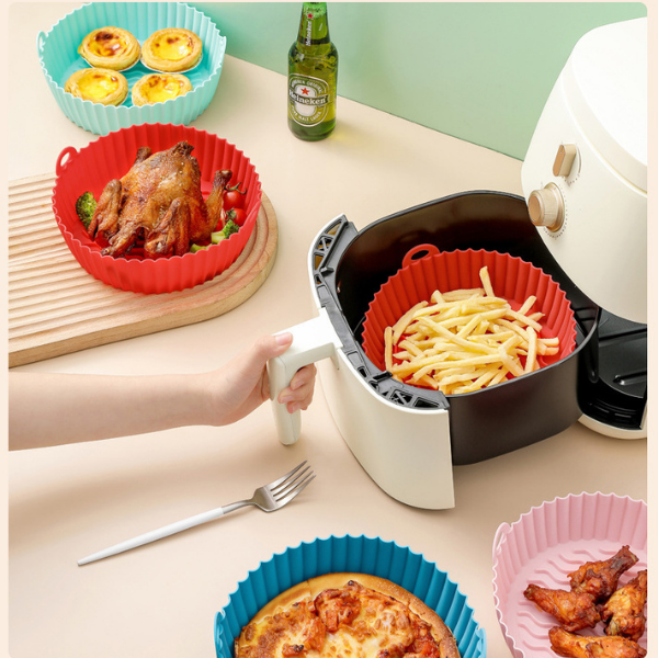 PACK DE 6 CANASTAS DE SILICONA PARA AIR FRYER