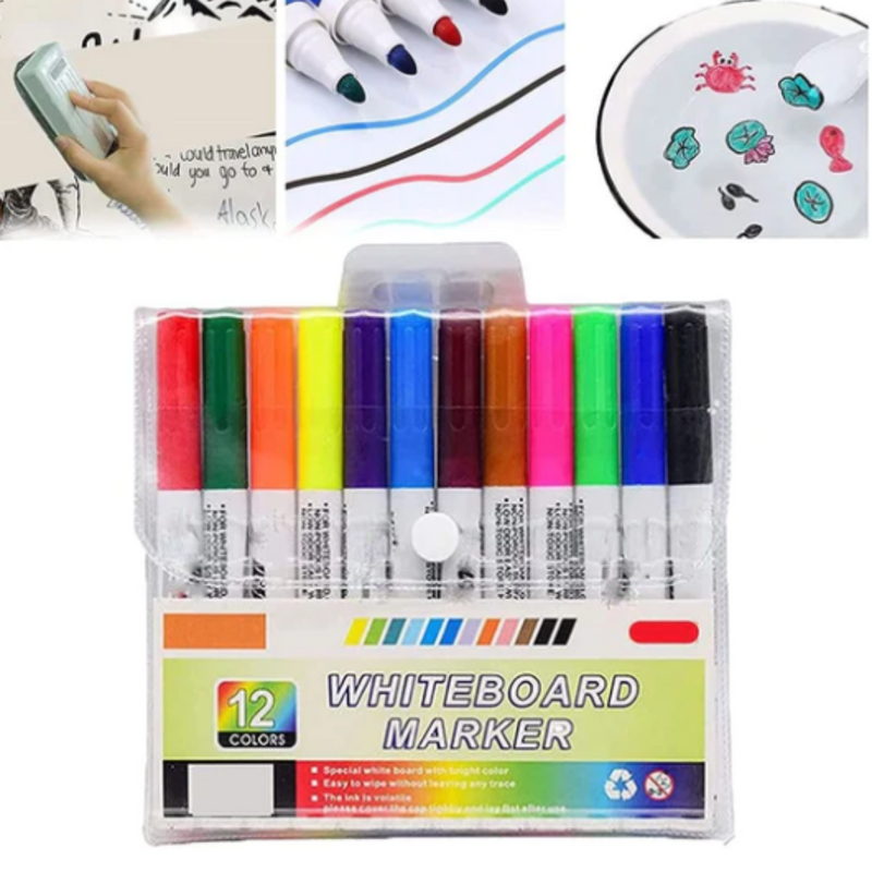 KIT 12 MARCADORES MÁGICOS PARA DIBUJAR EN EL AGUA
