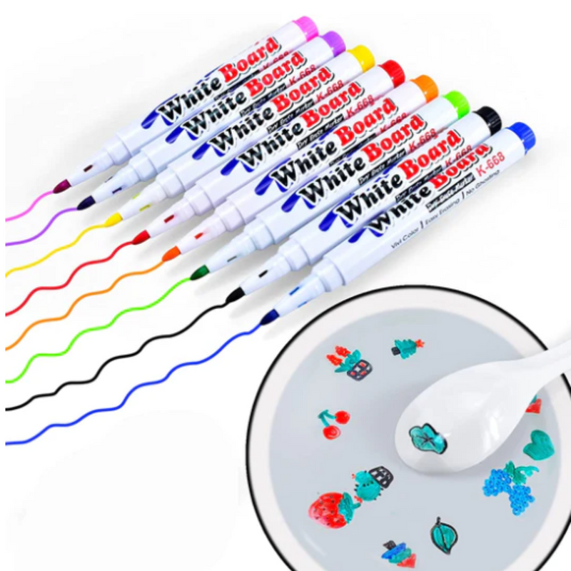 KIT 12 MARCADORES MÁGICOS PARA DIBUJAR EN EL AGUA