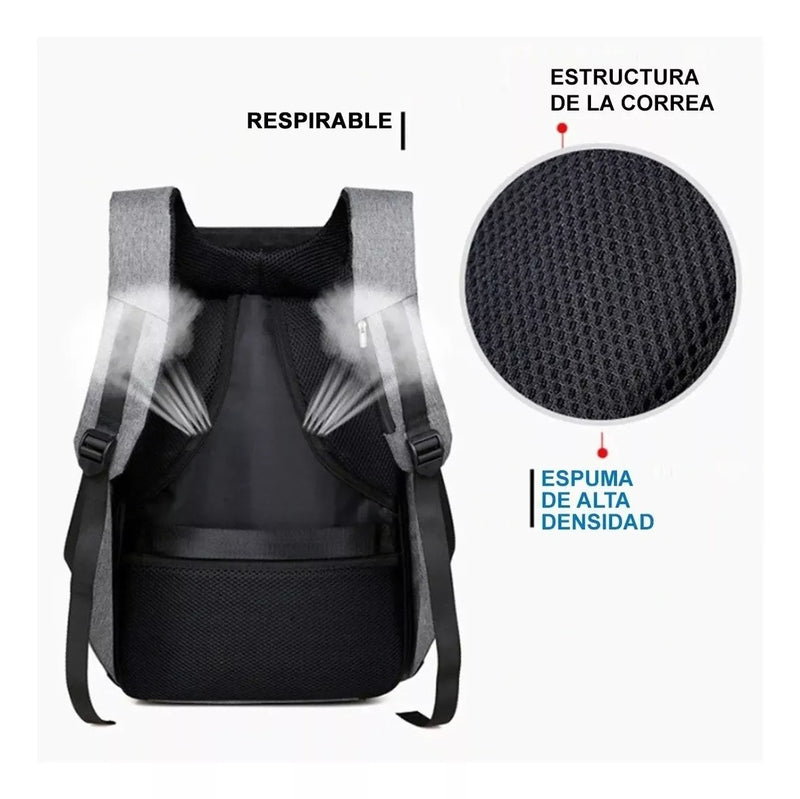 🚨 MOCHILA IMPERMEABLE ANTIRROBO 🚨